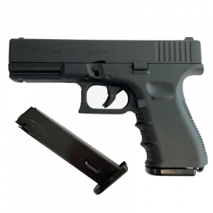 Сигнальный пистолет Retay G17 Glock, кал. 5,5 мм под 10ТК, черный Сигнальный пистолет Retay G17 Glock, кал. 5,5 мм под 10ТК, черный