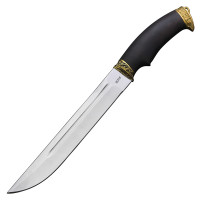Нож Пластунский, сталь 95Х18, граб, латунь Нож Пластунский, сталь 95Х18, граб, латунь