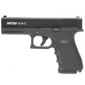 СХП Охолощенный пистолет Retay G19C Glock, кал. 9 мм