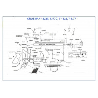 Винт крепления накладки рукоятки CROSMAN 1377 Винт крепления накладки рукоятки CROSMAN 1377