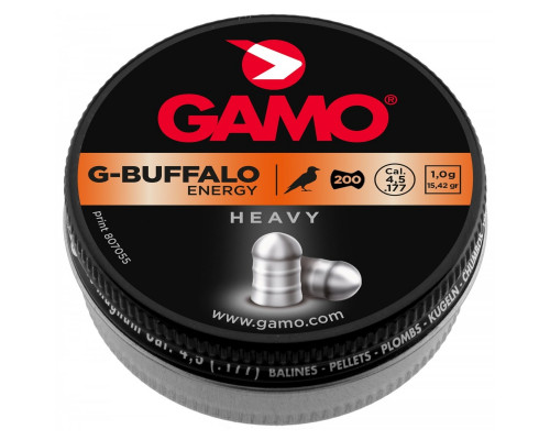 Пули Gamo G-Buffalo 4,5 мм, 1,0 грамм, 200 штук